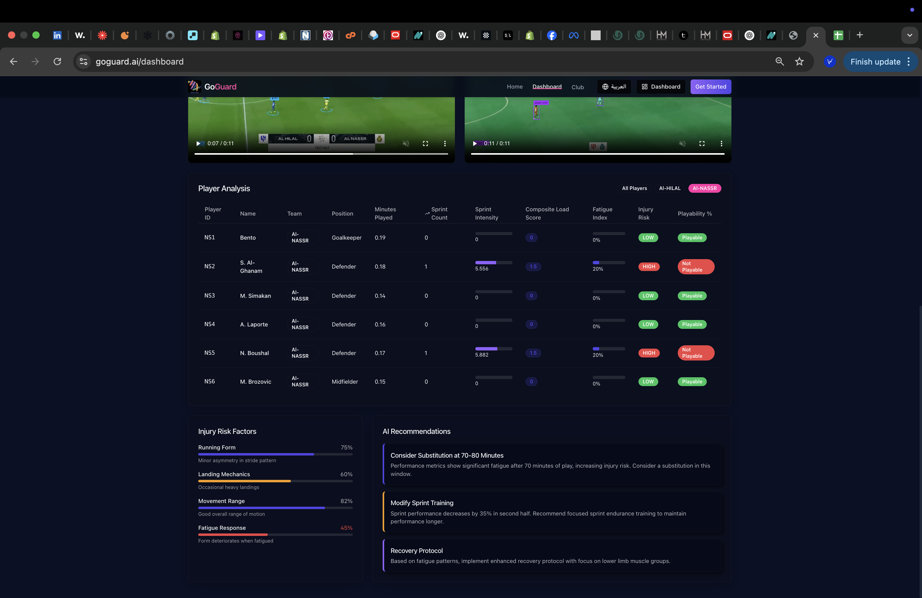 Effort & Energy Tracking
